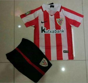 Kids Athletic Bilbao 2016-17 Home Soccer Shirt With Shorts