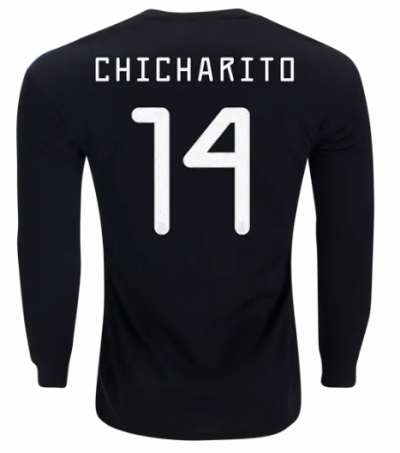 2019 Gold Cup Mexico LS Home Soccer Jersey Shirt Javier "Chicharito" Hernandez #14