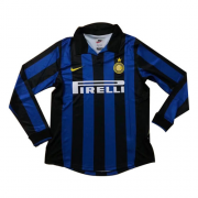 98-99 Inter Milan Retro Home Long Sleeve Soccer Jersey Shirt
