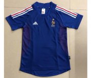 2002 France Home Retro Soccer Jersey Shirt