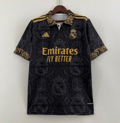 2023-24 Real Madrid Black Special Soccer Jersey Shirt