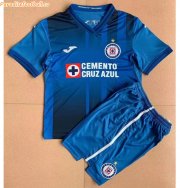 Kids Cruz Azul 2021/22 Home Soccer Kits Shirt With Shorts