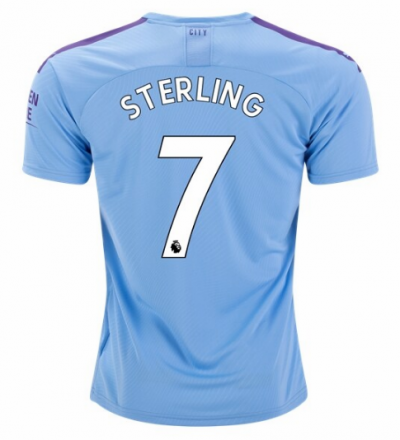 2019-20 Manchester City Home Soccer Jersey Shirt Sterling #7