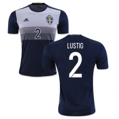 2016 Sweden Lustig 2 Away Soccer Jersey