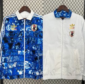 2024-25 Japan Blue White Reversible Trench Coat Jacket