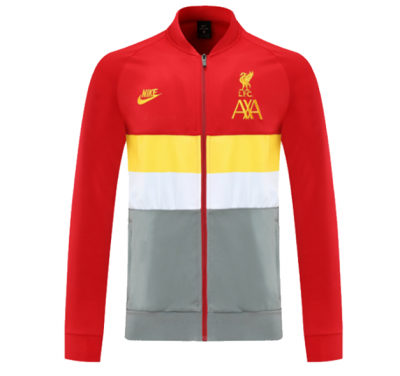 2021-22 Liverpool Red Grey Training Jacket