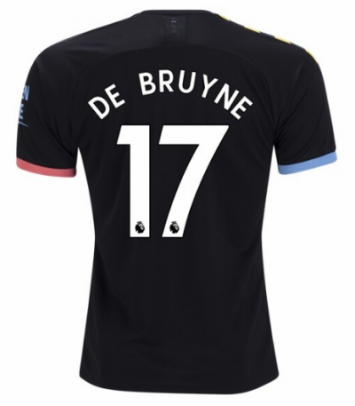 2019-20 Manchester City Away Soccer Jersey Shirt De Bruyne #17