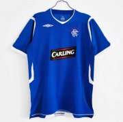 2008-09 Rangers Retro Blue Home Soccer Jersey Shirt