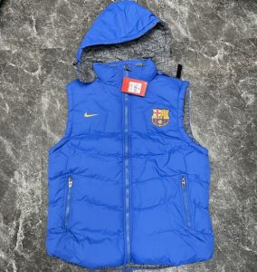 2020-21 Barcelona Blue Cotton Warn Waistcoat