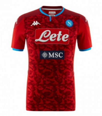2019-20 Napoli Goalkeeper Red Soccer Jersey Shirt