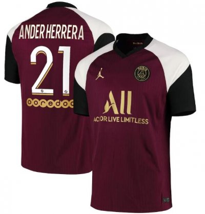 2020-21 PSG Third Away Soccer Jersey Shirt Ander Herrera 21