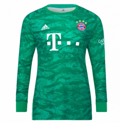 2019-20 Bayern Munich Green Goalkeeper LS Soccer Jersey Shirt