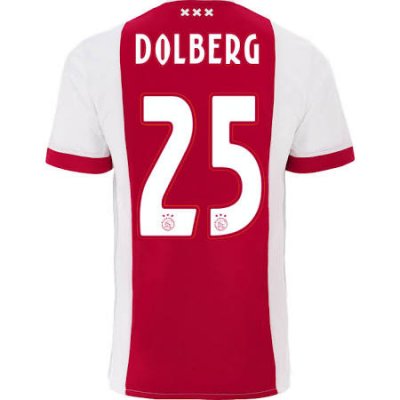 2017-2018 Ajax Dolberg #25 Home Soccer Jersey