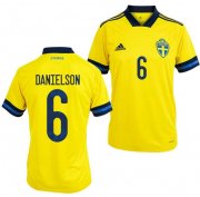 2020 EURO Sweden Home Soccer Jersey Shirt Marcus Danielson #6
