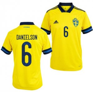 2020 EURO Sweden Home Soccer Jersey Shirt Marcus Danielson #6