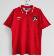 1992-94 Wales Retro Home Red Soccer Jersey Shirt