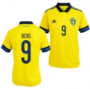 2020 EURO Sweden Home Soccer Jersey Shirt Marcus Berg #9