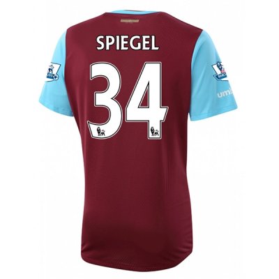 2015-16 West Ham SPIEGEL 34 Home Soccer Jersey