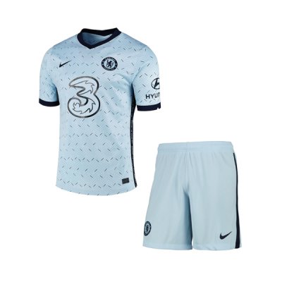 2020-21 Chelsea Kids Away Soccer Kits Shirt with Shorts