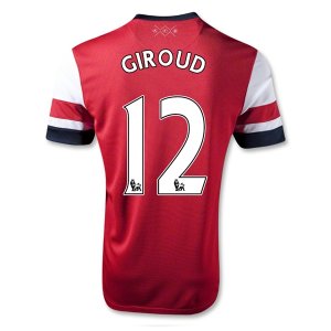 13/14 Arsenal #12 Giroud Home Red Soccer Jersey Shirt Replica 13/14 Arsenal #12 Giroud Home Red Soccer Jersey Shirt Replica