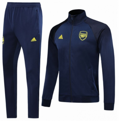 2019-20 Arsenal Borland Black Yellow Training Suits (Jacket+Pants)