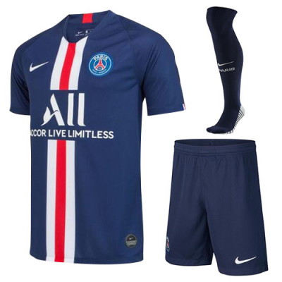 2019-20 Psg Home Soccer Jersey Whole Kit (Shirt + Shorts + Socks)