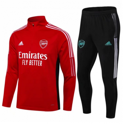 2021-22 Arsenal Red Training Kits Sweatshirt with Pants