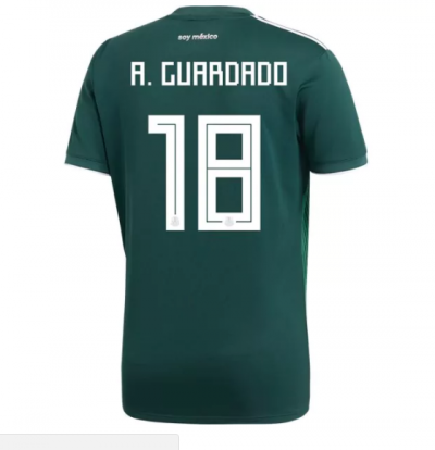 2018 World Cup Mexico #18 A.GUARDADO Home Soccer Jersey Shirt