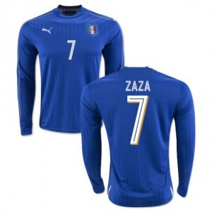 2016 Italy 7 Zaza LS Home Soccer Jersey