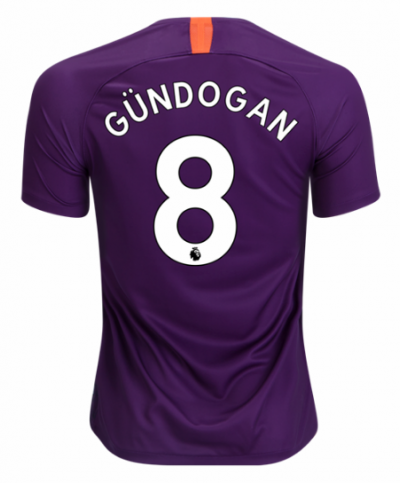 2018-19 Manchester City Third Soccer Jersey Shirt Ilkay Gundogan #8