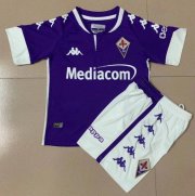 Kids Fiorentina 2020-21 Home Soccer Kits Shirt With Shorts