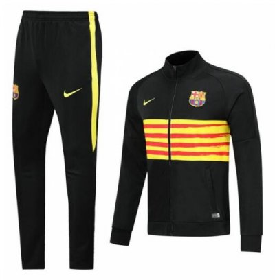 2019-20 Barcelona Fourth Black training Suits Jacket and Pants