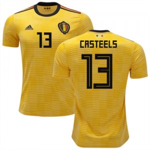 2018 World Cup Belgium Away Soccer Jersey Shirt Koen Casteels #13