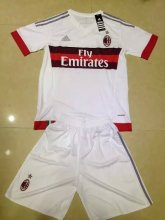 Kids AC Milan 2015-16 Away Soccer Shirt with Shorts