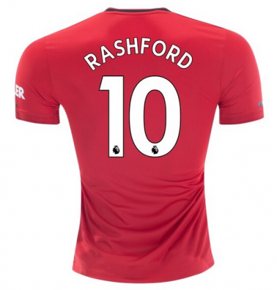 2019-20 Manchester United Home Soccer Jersey Shirt Marcus Rashford #10
