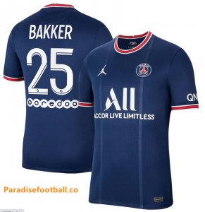 2021-22 Maillot PSG Domicile Soccer Jersey Shirt Bakker 25