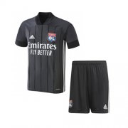2020-21 Lyon Kids Away Soccer Kits Shirt with Shorts