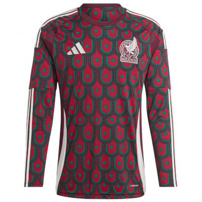 2024 Copa America Mexico Long Sleeve Home Soccer Jersey Shirt