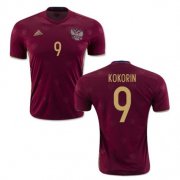 2016 Russia Kokorin 9 Home Soccer Jersey