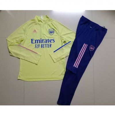 2020-21 Arsenal Yellow Training Sweatshirt with Pants