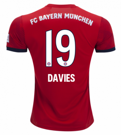 2018-19 Bayern Munich Home Soccer Jersey Shirt Alphonso Davies #19