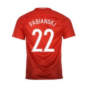 2016 Poland Fabianski 22 Away Soccer Jersey