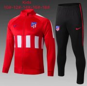Kids 2019-20 Atletico Madrid Red White Jacket and Pants Training Kits