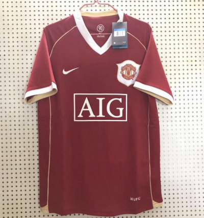 2006-07 Manchester United Retro Home Soccer Jersey Shirt