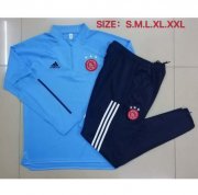 2020-21 Ajax Light Blue Training Sports Sweatshirt With Pants