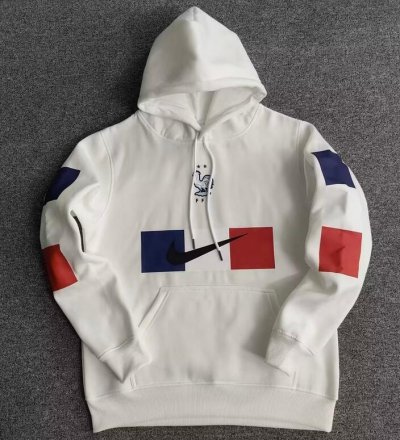 2022 World Cup France White Hoodie Sweatshirt