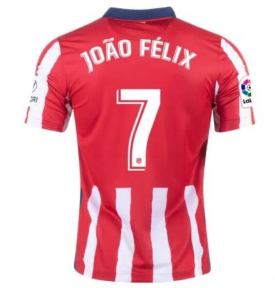 2020-21 Atletico Madrid Home Soccer Jersey Shirt JOAO FELIX #7