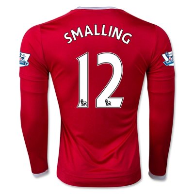 2015-16 Manchester United LS Home Soccer Jersey SMALLING 12