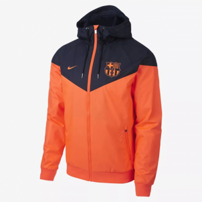 2017-18 Barcelona Orange Windbreaker Jacket