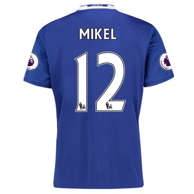2016-17 Chelsea 12 MIKEL Home Soccer Jersey